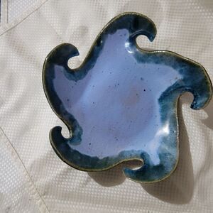 This beautiful Ceramic wave bowl is the perfect accent  ALBATROSS POTTERY. HANDM